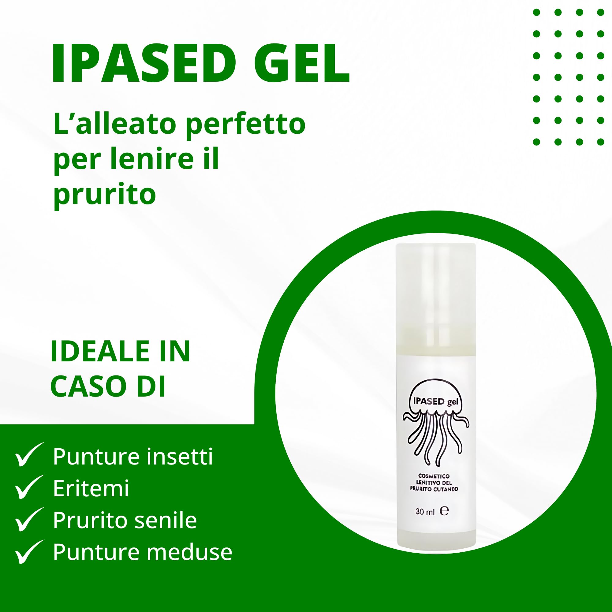 Dopo Puntura Zanzare, Meduse e Insetti, con Aloe Vera e Olio di Menta Piperita, Per un Sollievo Immediato, 30 ml