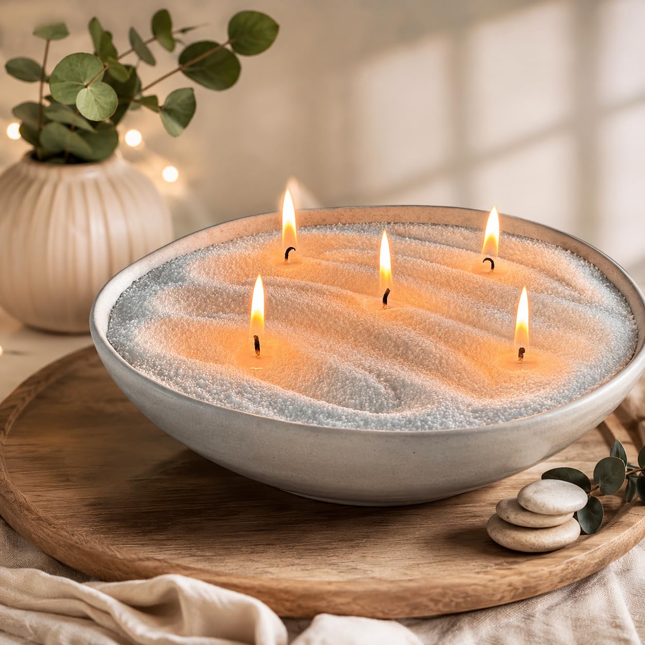 Pearl Sand Wax Candle| Decorative | Reusable Powder | Unique Gift for Candle Lovers | DIY Craft | Easy-to-Use & Mess-Free | Home Décor & Gifting Decor 20+ Wicks (500gm)