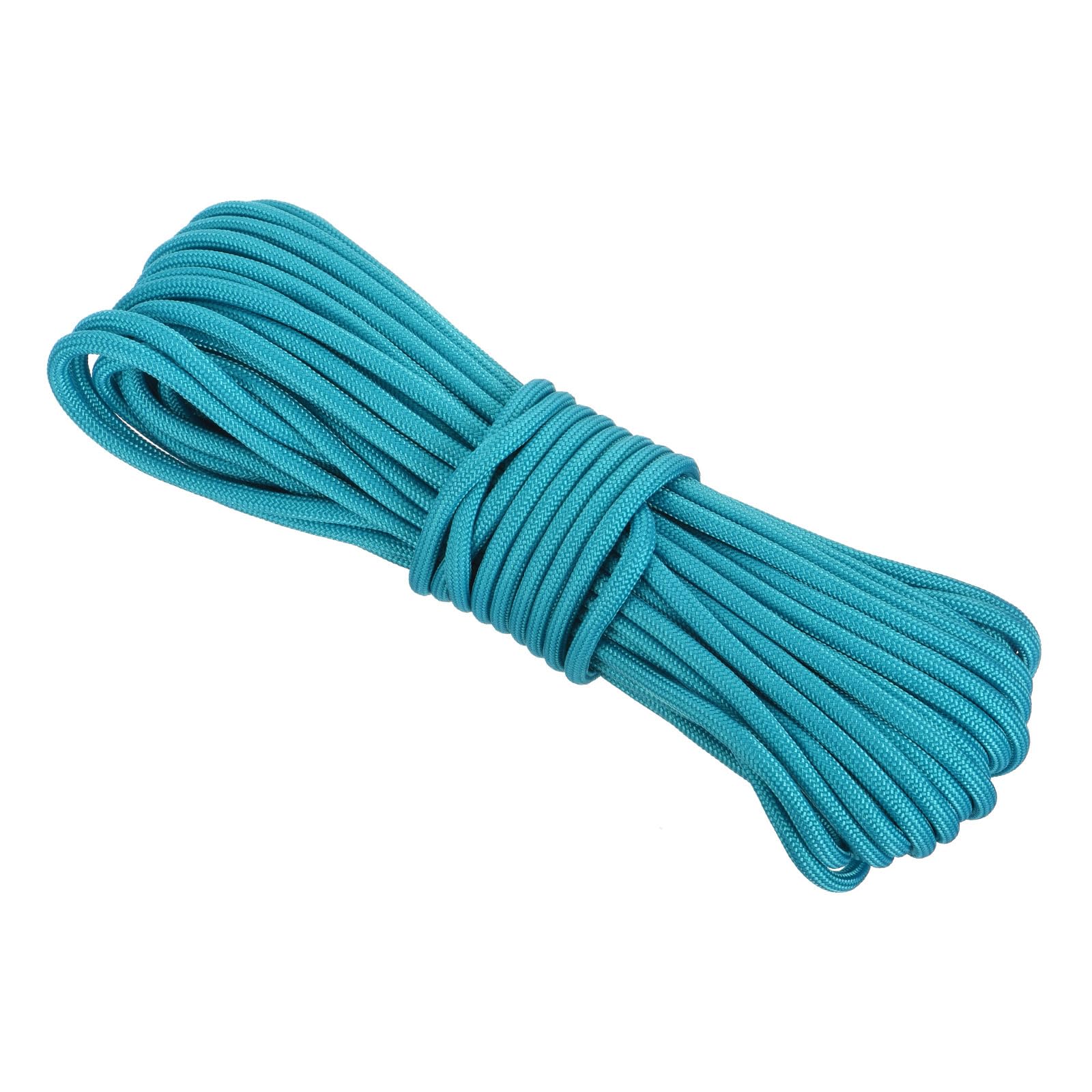 Rebower 550 Paracord Rope 15m, 4mm Thin Paracord Nylon Cord 7-Strand Core [for Tent Camping Outdoor Gear] - Light Blue