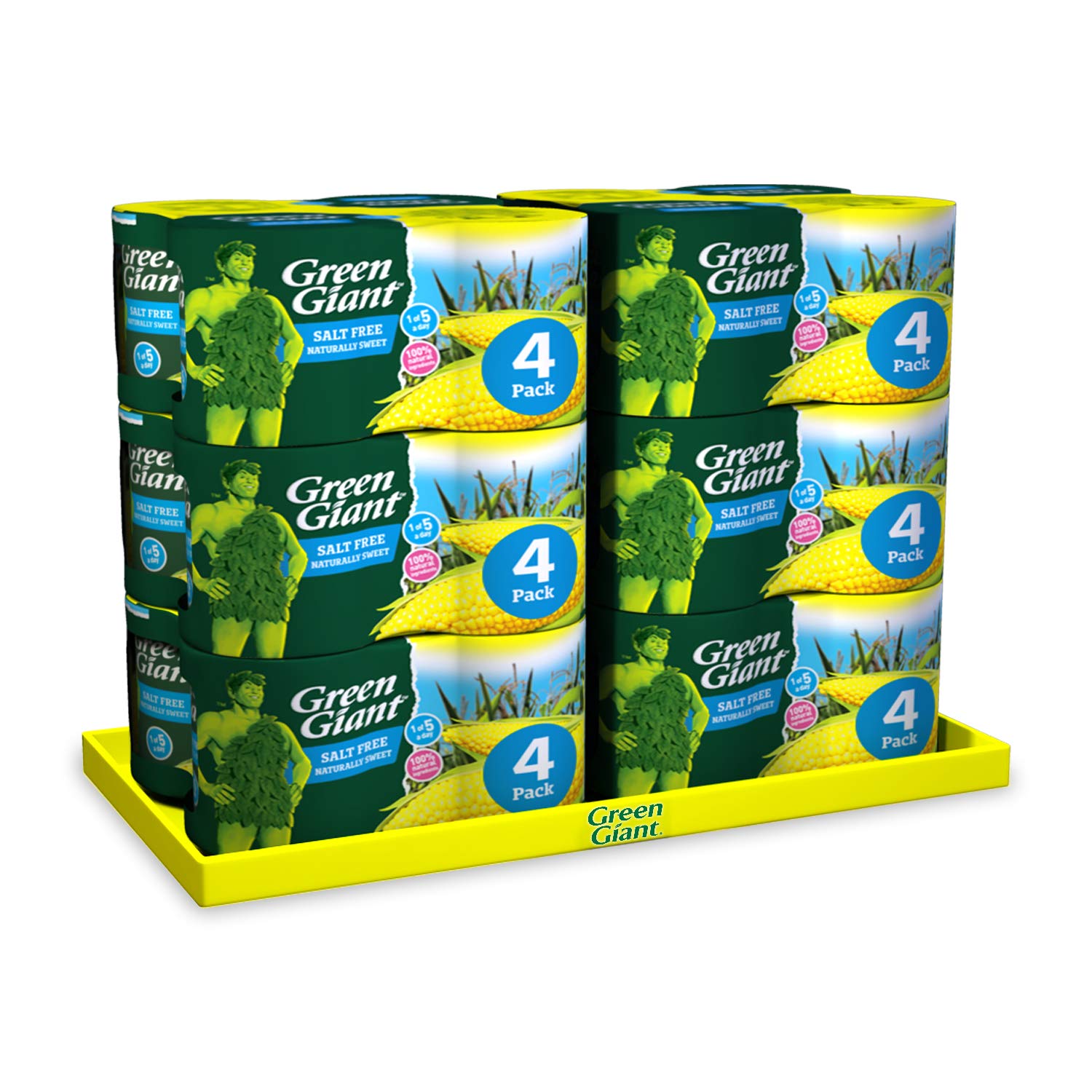 Green Giant Salt Free Sweetcorn 4x198g (Pack of 6)