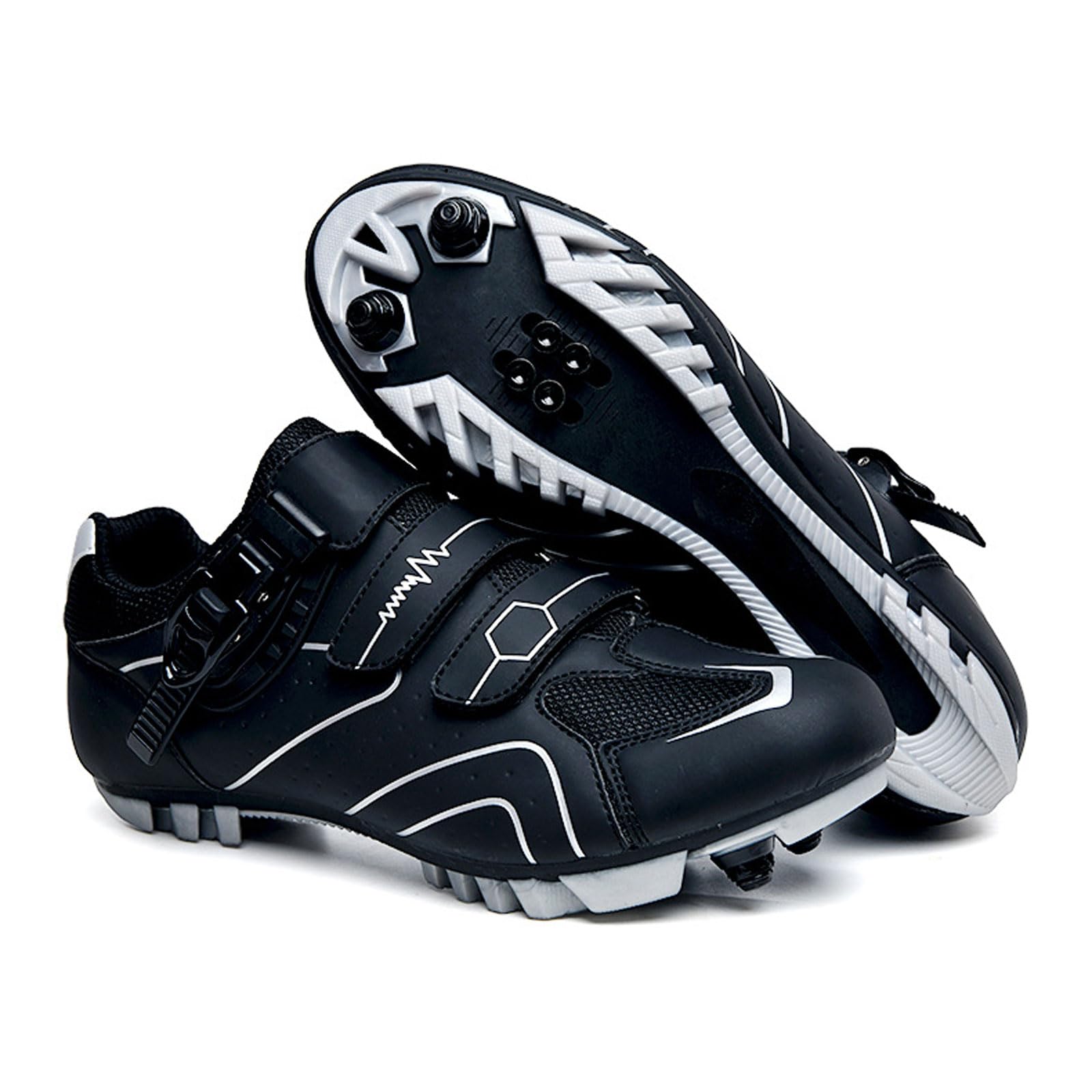 Scarpe Ciclismo Strada Uomo,Scarpe Ciclismo,Scarpe da Bicicletta,Scarpe da Bicicletta Antiscivolo,Scarpe da Bicicletta Traspiranti,Adatto per la Guida Indoor e per la Guida Outdoor.