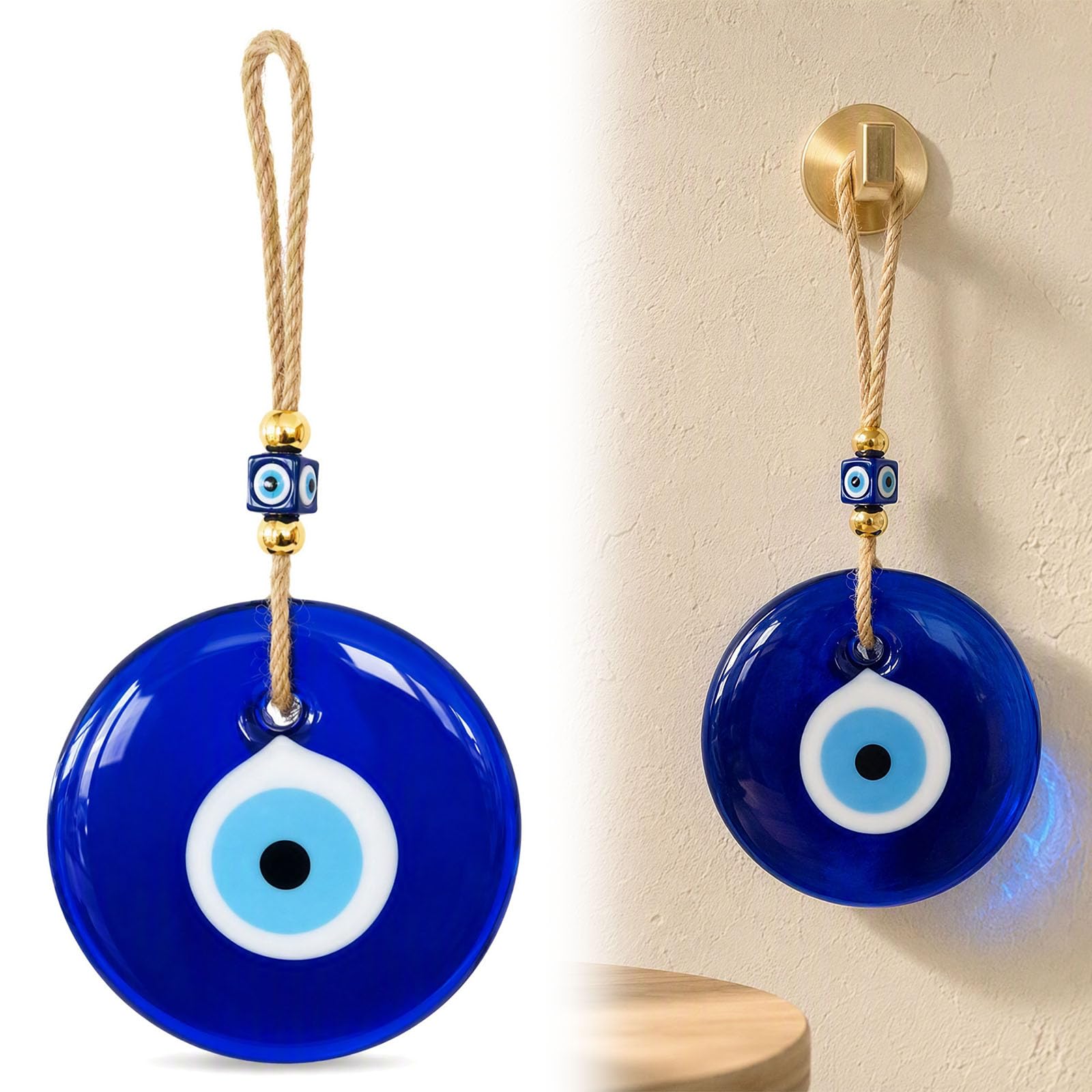 blue glass evil eye hanging decoration evil eye charm pendant