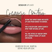 Vista 3 de Runway Rogue Designer Liner Lápiz Delineador de Labios, Lápiz Delineador de Labios Mate Rosa Suave-Malva y Sacapuntas para Delineador de Labios, 'A