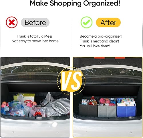 Miniatura 4 de BALEINE Paquete de 3 bolsas de comestibles reutilizables, bolsas de compras plegables para comestibles con parte inferior reforzada y asas (trébol)