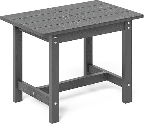 Miniatura 7 de LUE BONA HDPS - Mesa auxiliar para exteriores, pequeña para exteriores, mesa auxiliar Adirondack, mesa auxiliar exterior para patio, porche,