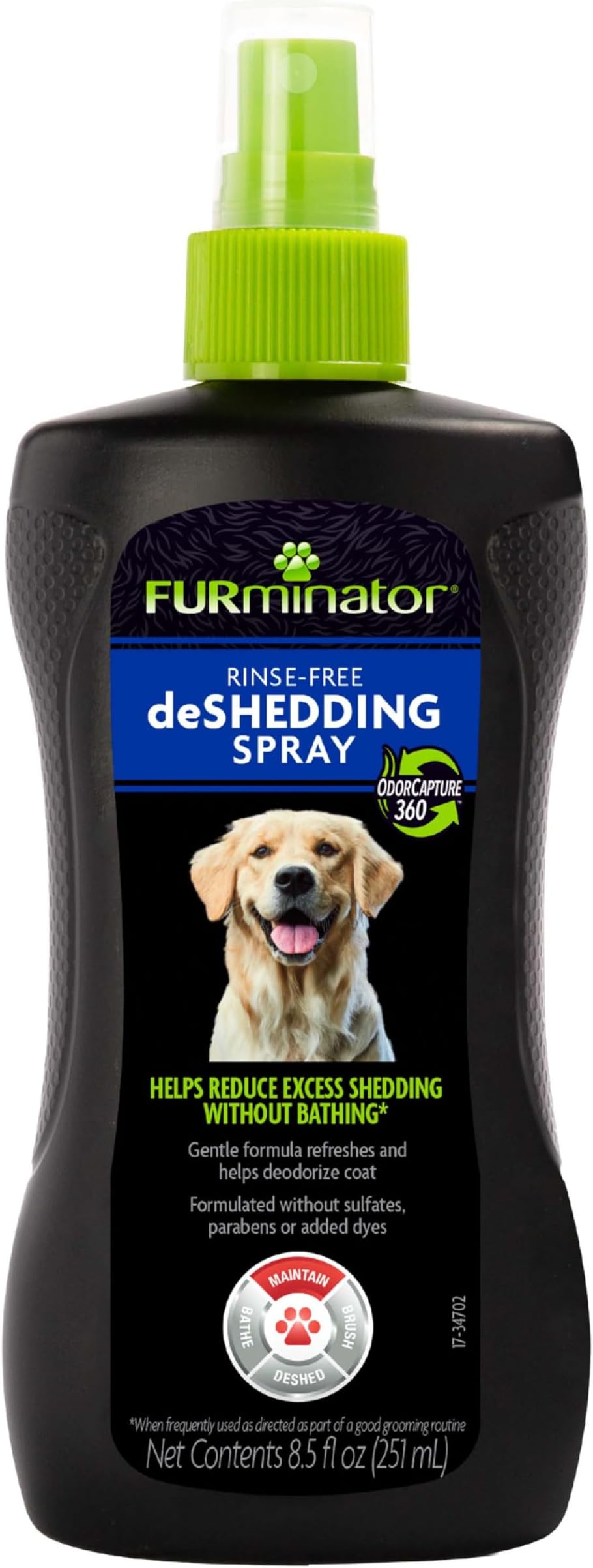 Rinse-Free deShedding Spray for Dogs, 8.5 oz