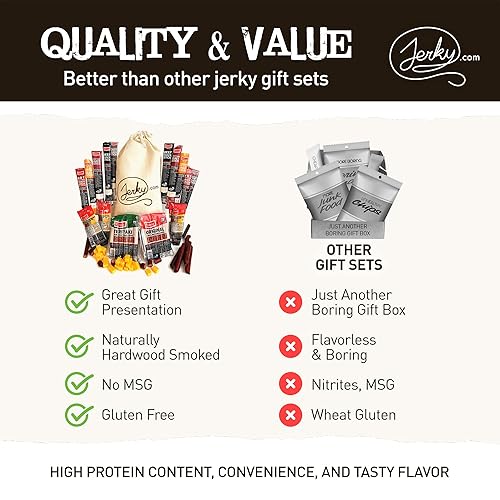 Miniatura 5 de Bolsa de regalo Extra Mile deliciosos bastones de carne en bolsas de estilo anticuado el mejor regalo para hombres palitos de carne de res venado