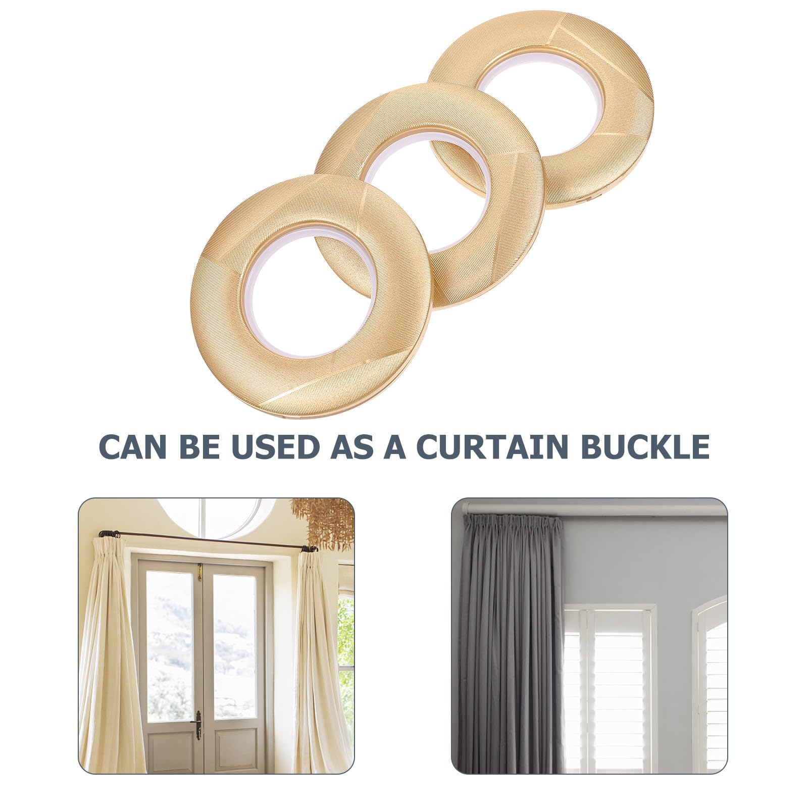 Artibetter Anneaux Perforés Design Raisonnable 80 pour Rideaux en Plastique PP 80 Pièces Forme Arrondie pour Salon et Chambre à Coucher