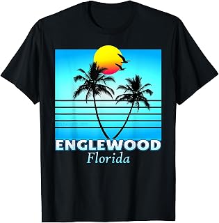Englewood Florida Retro Tshirt T-Shirt