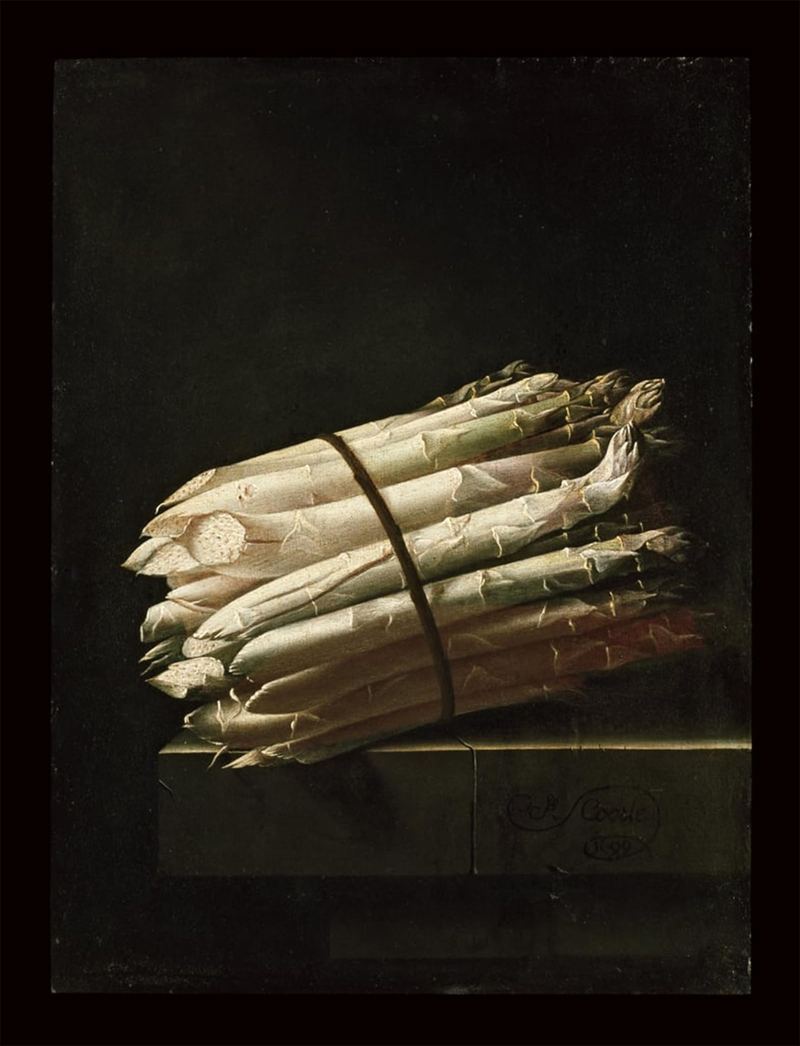Serendipitp No Frame Vintage Picture Print On Canvas Wall Art Poster Still Life Of Asparagus By Adrian Coorte Artwork Print Poster For Wall Decor 60X90cm