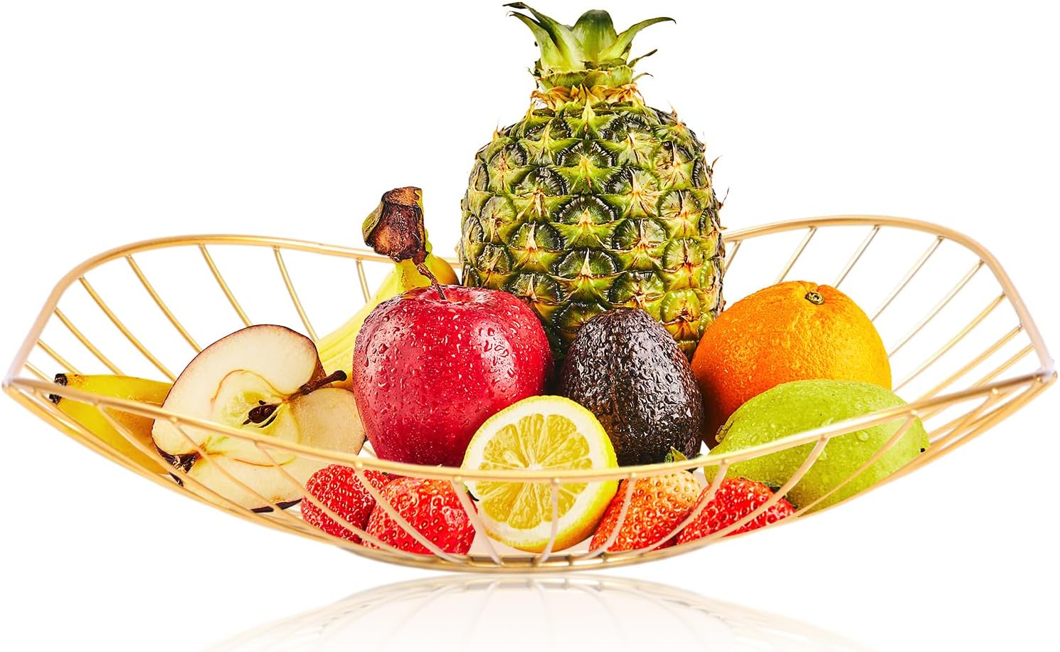 Bol à Fruits Avec Pieds Et Couvercle – Plateau Transparent Rose Et Blanc, Design Contemporain, Décoration Table