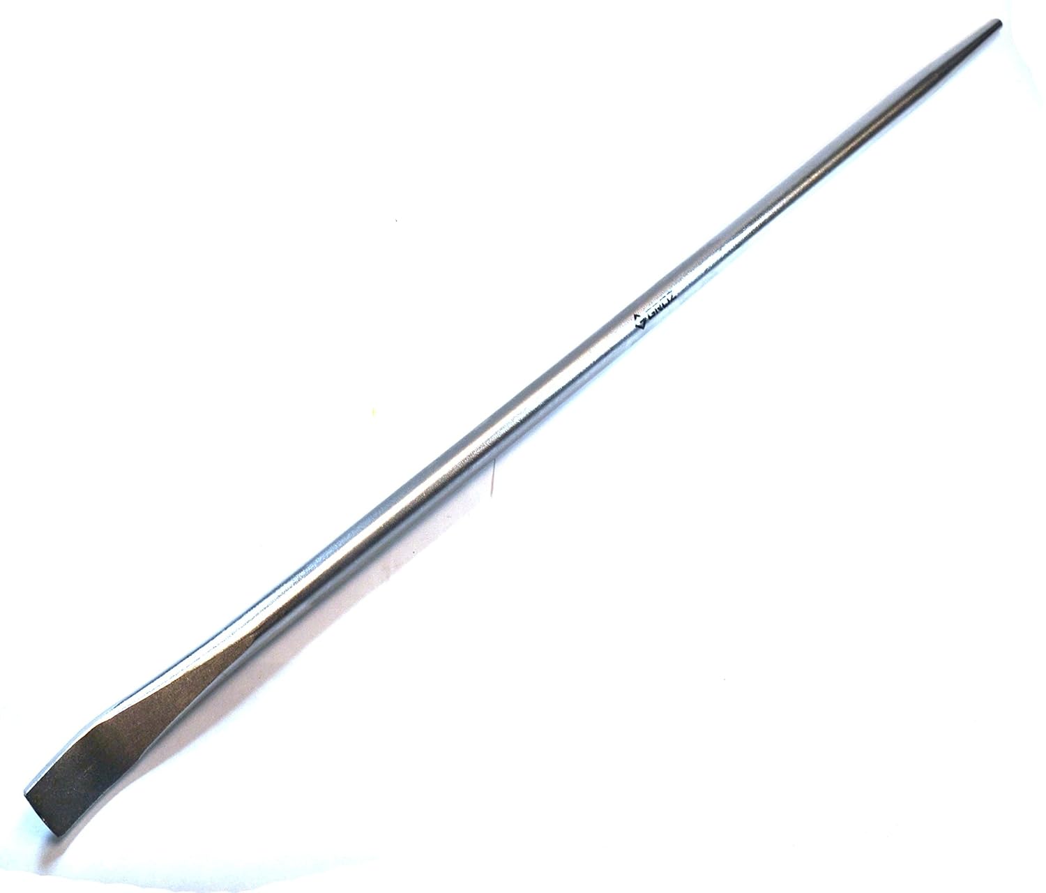 GROZ 36-Inch Aligning Pry Bar | 7/8-Inch Diameter | Round Section | Heavy Duty Chrome Alloy Steel | Zinc Plated | Great for Providing Extra Leverage (33173)