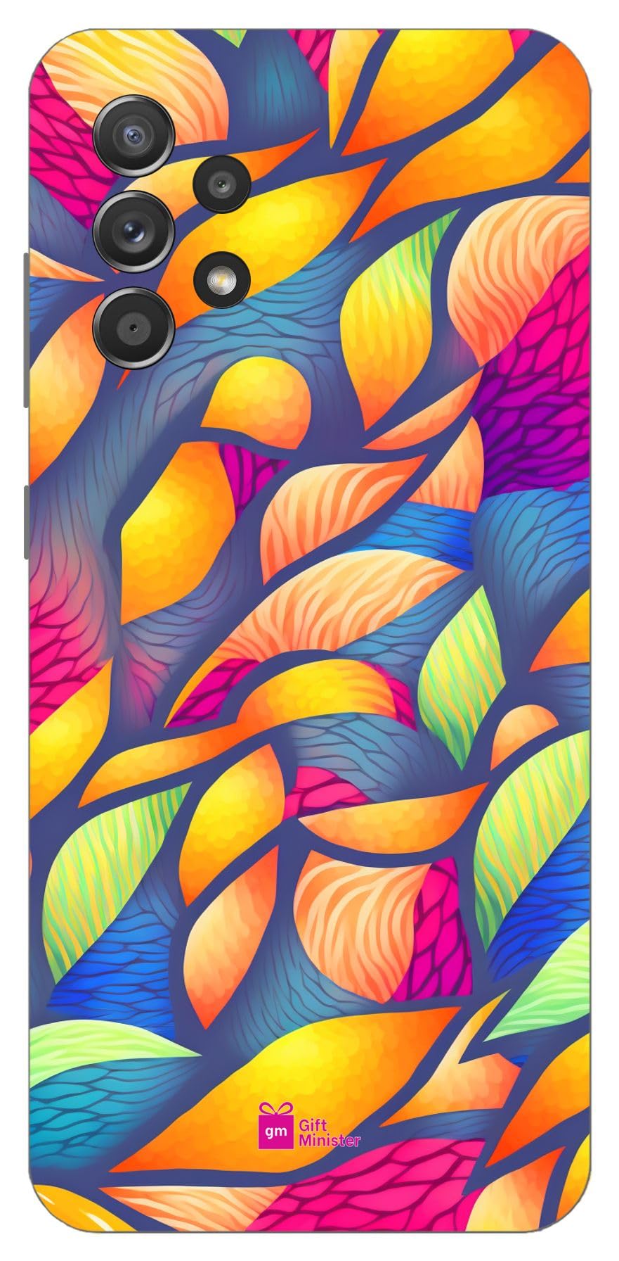 Gift Minister Hard Designer Mobile Case for Samsung Galaxy A52 5G Back Cover Midnight Blue - Bristly Textures Pattern Art Clear Flexible Shockproof Dustproof Scratch Resistant Protective 1Pcs 1701B