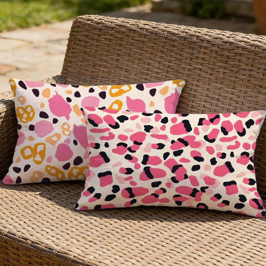 Housses de coussin de jardin 40x80 cm étanche et anti-UV pour canapé