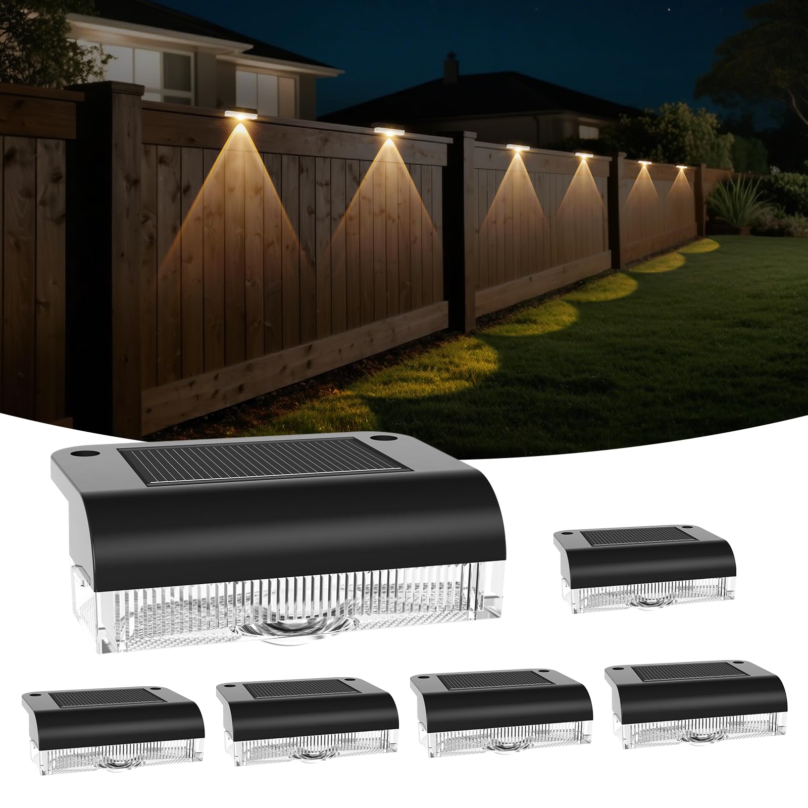 Solar Gartenleuchten 4 Stk Led Solarleuchten Wandlampen Zaunleuchte Gartenleuchte Außen Garten Solar Lampe