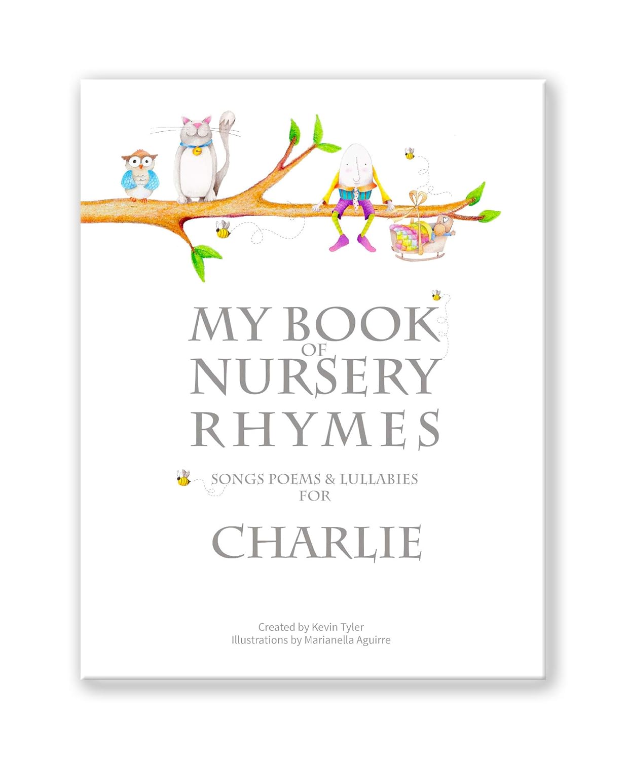 Personalized Baby or Toddler Book - My Nursery Rhymes & Poems Keepsake Deluxe Cushion Cover Version