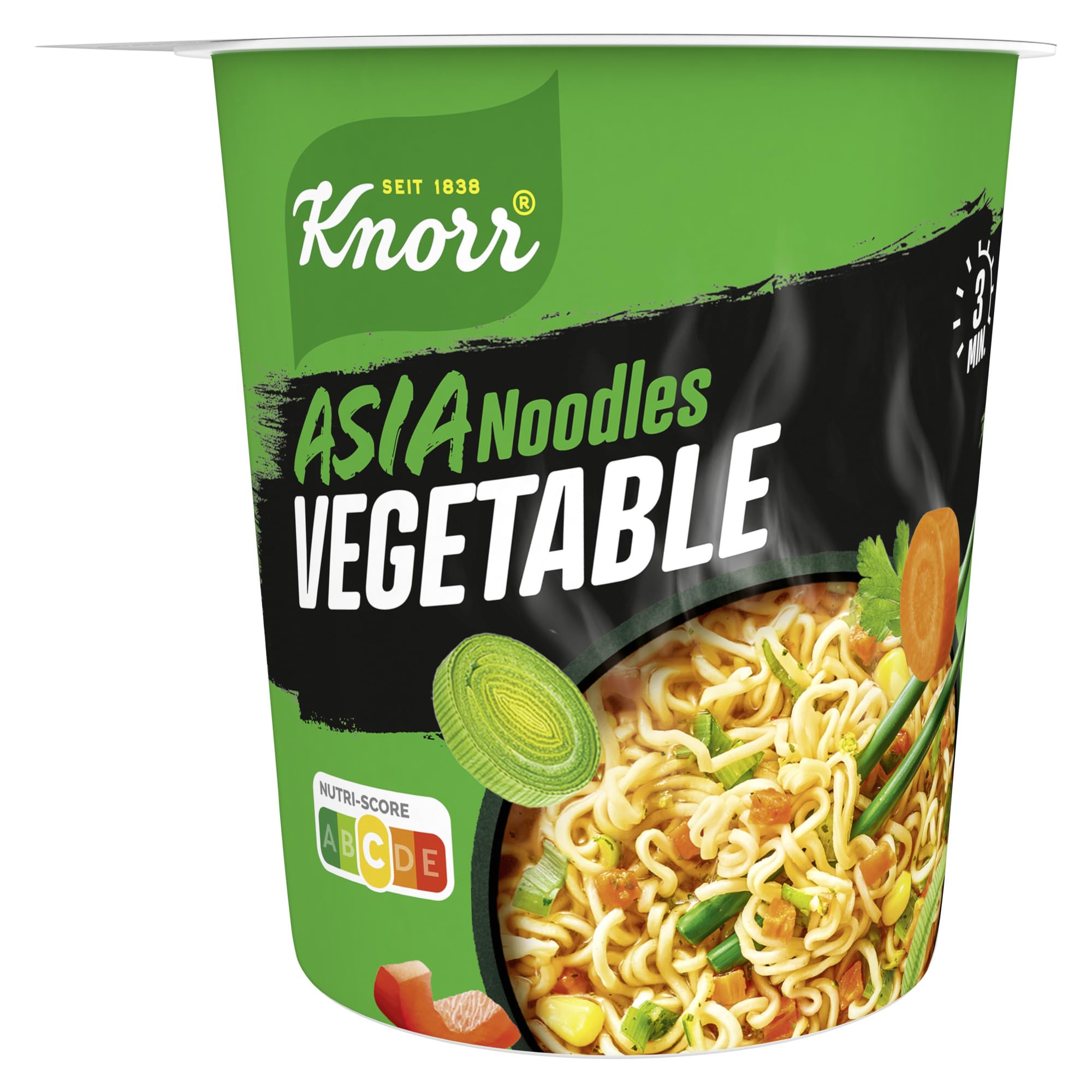Knorr Instant Nudeln Vegetable Taste schnelles Nudelgericht fertig in nur 3 Minuten 8 x 65 g