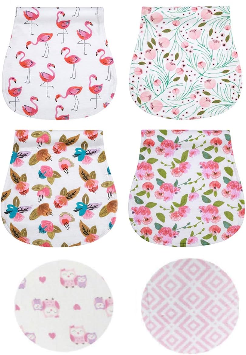 Millefa Baby 6点セット 吐き戻し防止 ベビー用タオル 赤ちゃん げっぷ布 げっぷタオル げっぷガーゼ 授乳後タオル ベビー肩掛け 新生児げっぷタオル おむつ替えマット 赤ちゃんおむつ替えシーツ 柔らか 綿 3層タオル 軽量 持ち運び便利 介護用 出産お祝い ギフト まくら