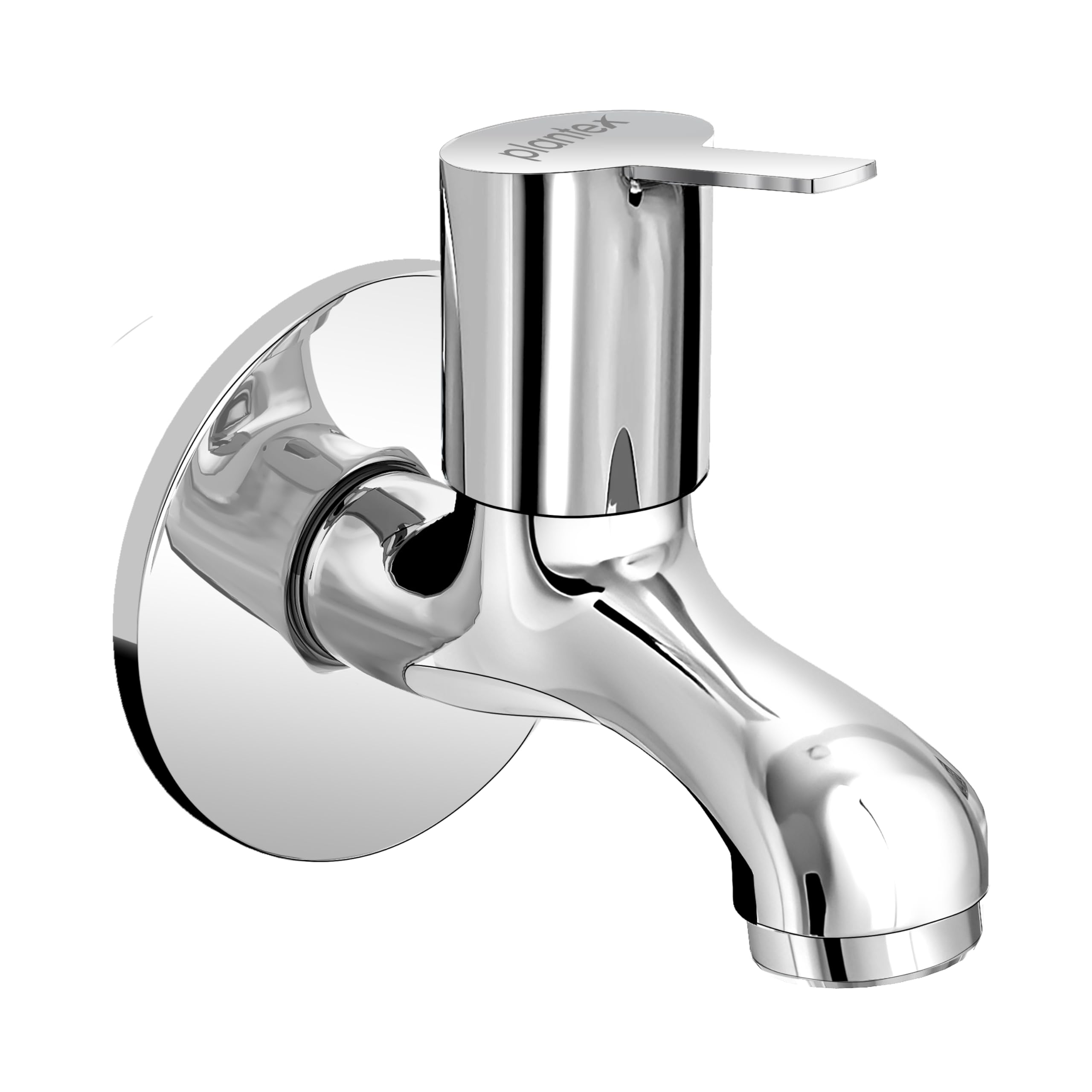 Plantex Bib Cock Tap for Bathroom/Short Body Taps/Wall Mount Tap for Wash Basin with Teflon Tape & Wall Flange - Pack of 1 (Rio, Chrome)-image-16