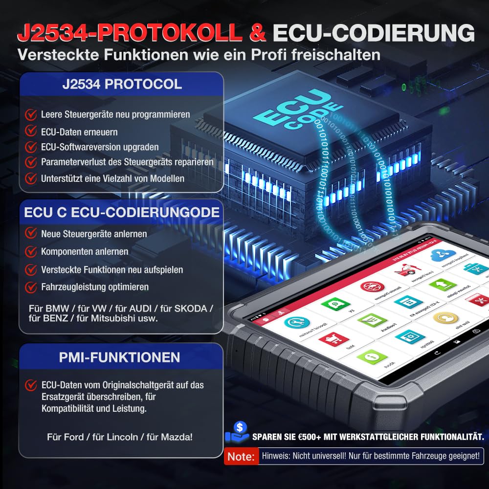 LAUNCH 2026 X431 PRO3S+ Elite mit SmartLinkC 2.0 –Profi OBD2 Diagnosegerät für alle Autos, OE-Level, ECU-Codierung, 60+ Resets, Topologie, J2534, 4000+ bidirektionale Tests, CAN FD/DoIP, D-PDU & FCA