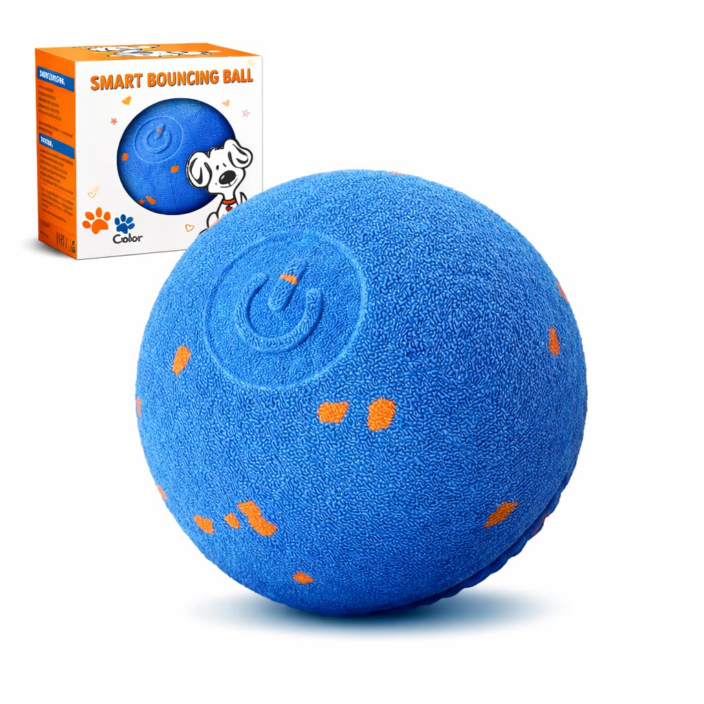 Smart - Palline interattive per cani, palla mobile automatica per cani di taglia media e grande, materiale ETPU, giocattolo rimbalzante con movimento attivato dal movimento per