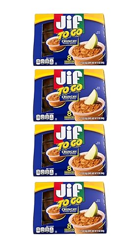 JIF To Go - Tazas crujientes de mantequilla de maní, 8 unidades, 1.5 onzas (paquete de 4)