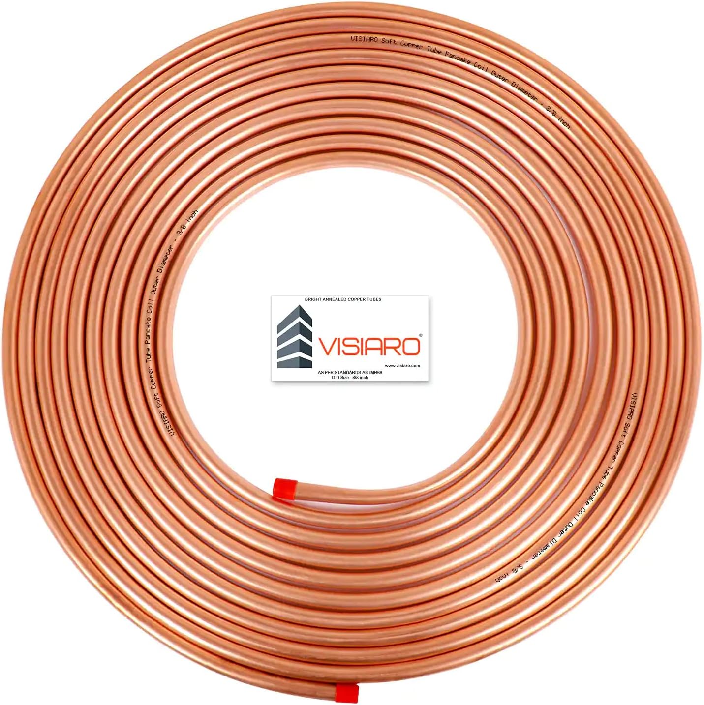 Visiaro Soft Copper Tube / Copper Pipe / Copper Pancake Coil 3/8 inch