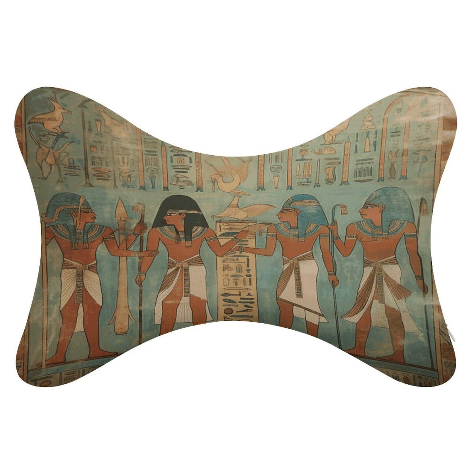 FekiLoot Women in Ancient Egypt Car Headrest Set of 2,Softness Memory Foam Car Neck Pillow with Breathable Removable Cover Car Neck Support Pillow Ergonomic for Driving, Office