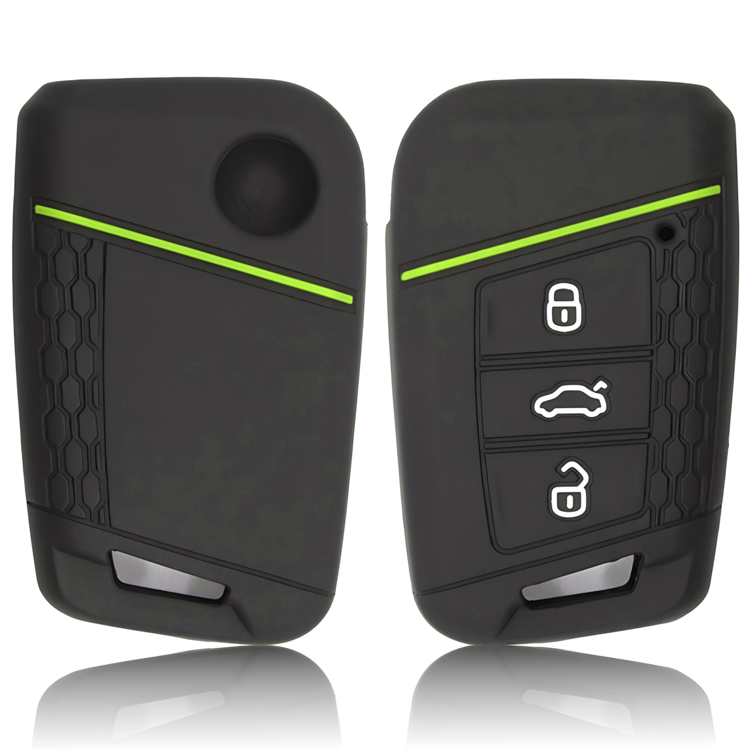 FOAMO Custodia In TPU Per Chiave Auto VW Passat B8, SEAT, Skoda – Verde