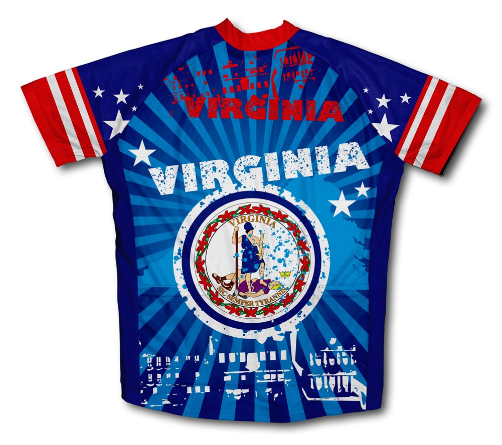 ScudoPro Virginia Short Sleeve Cycling Jersey for Men - Size 3XL