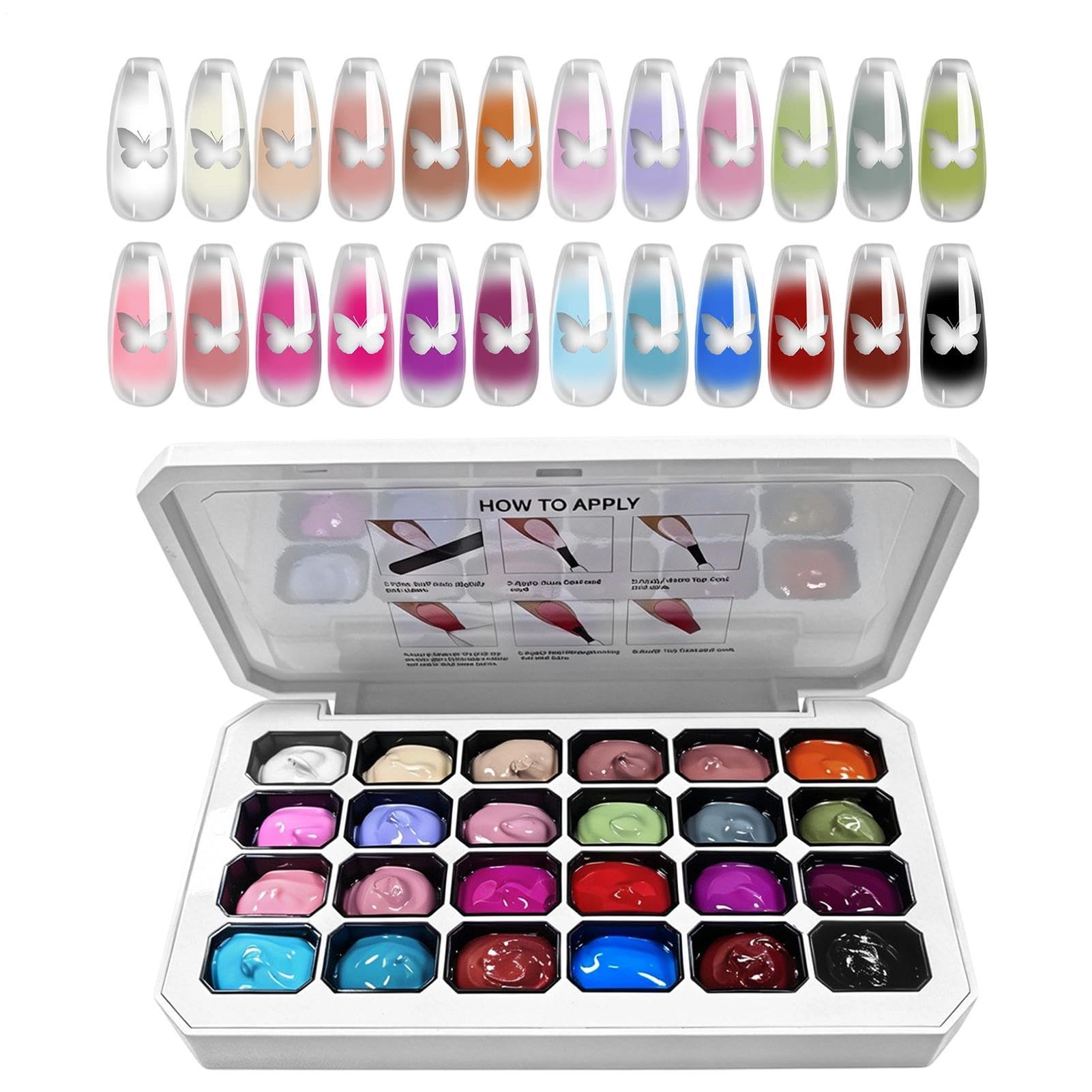Patting Gel per nail art, 24 colori
