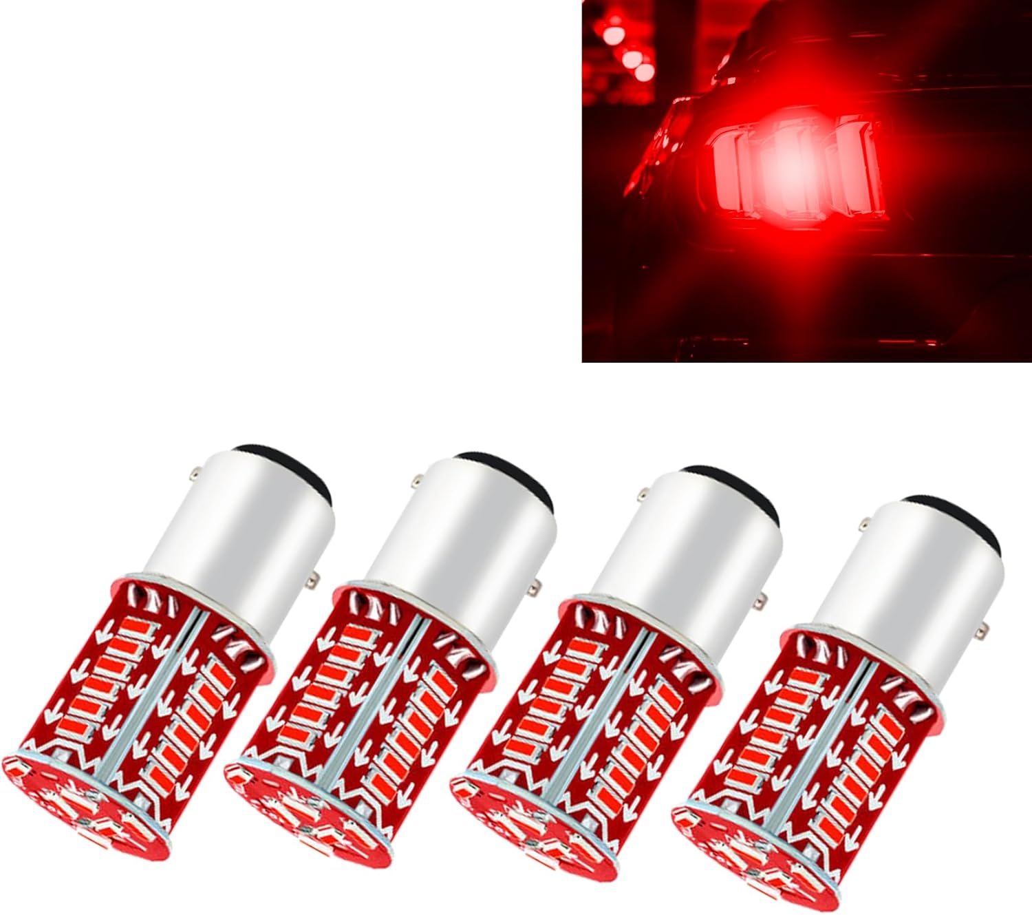 4Pcs 1157 LED Bulb, Super Bright LED Backup Reverse Lights