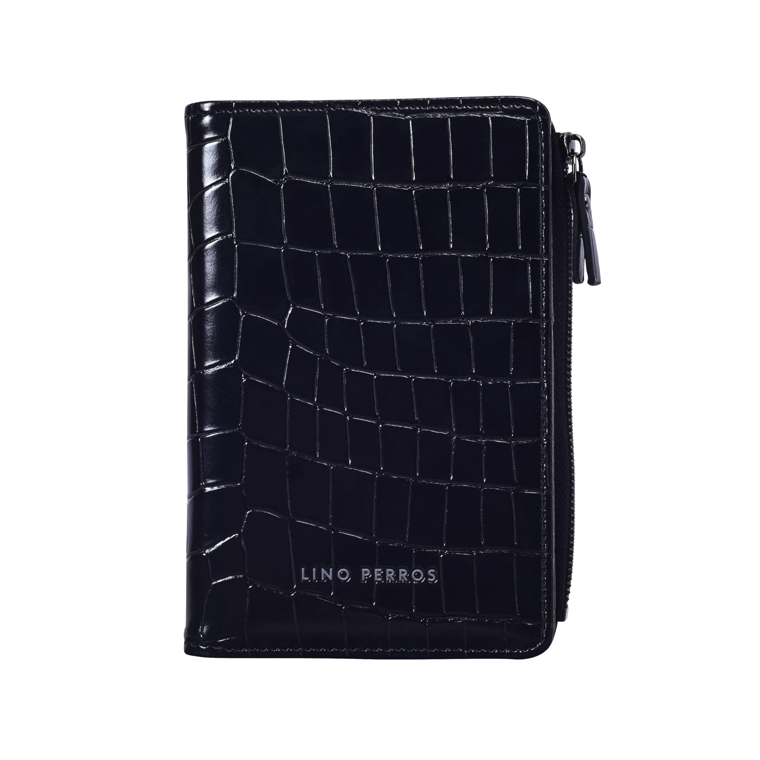 Women Faux Leather Black Passport Holder Wallet-image-19