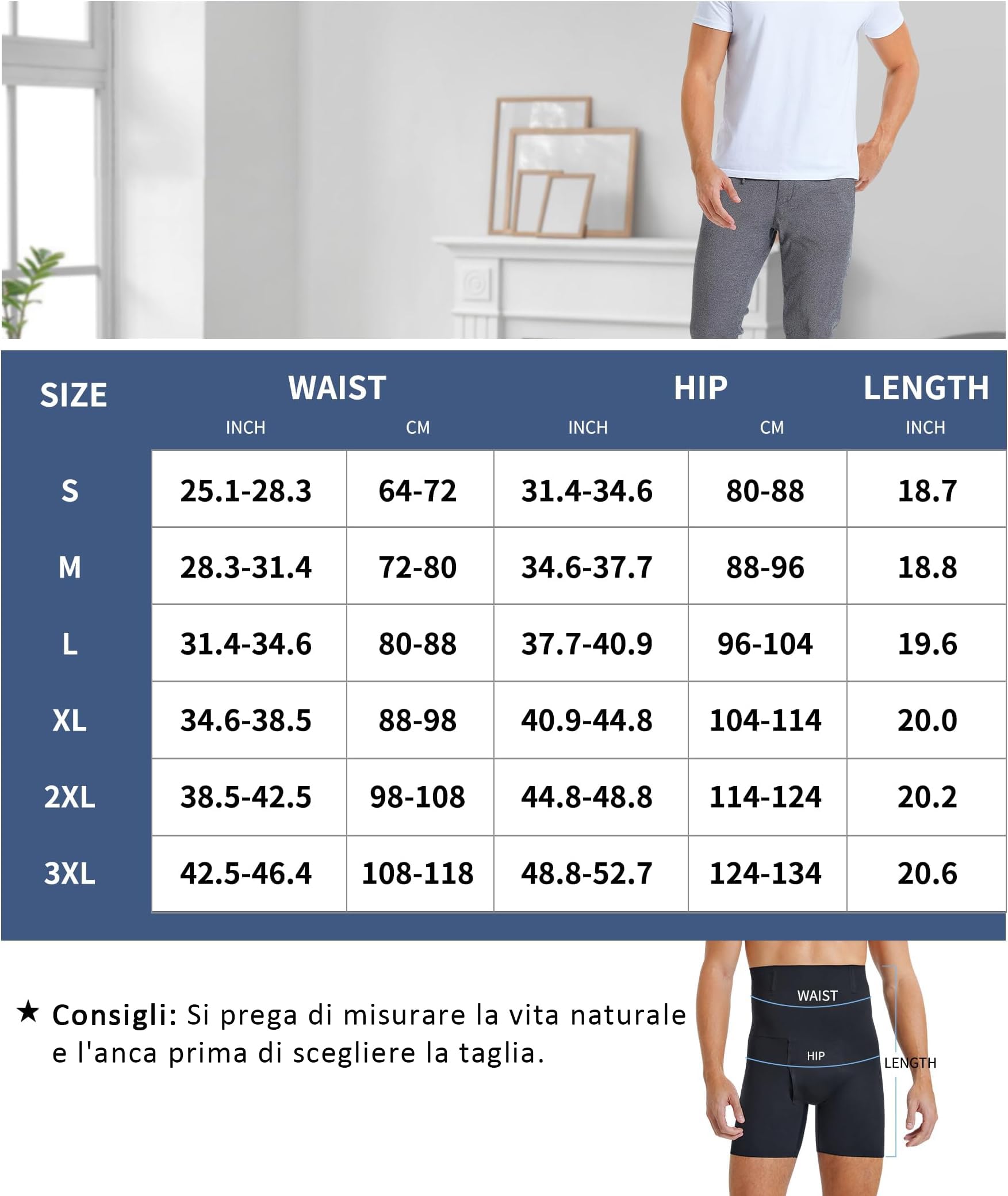 Gotoly Mutande Uomo Boxer Compressione Boxer Slip Contenitivo Modellante Boxer da Uomo Pancera Contenitiva Uomo Mutande Contenitive Intimo Modellante Pantaloncini