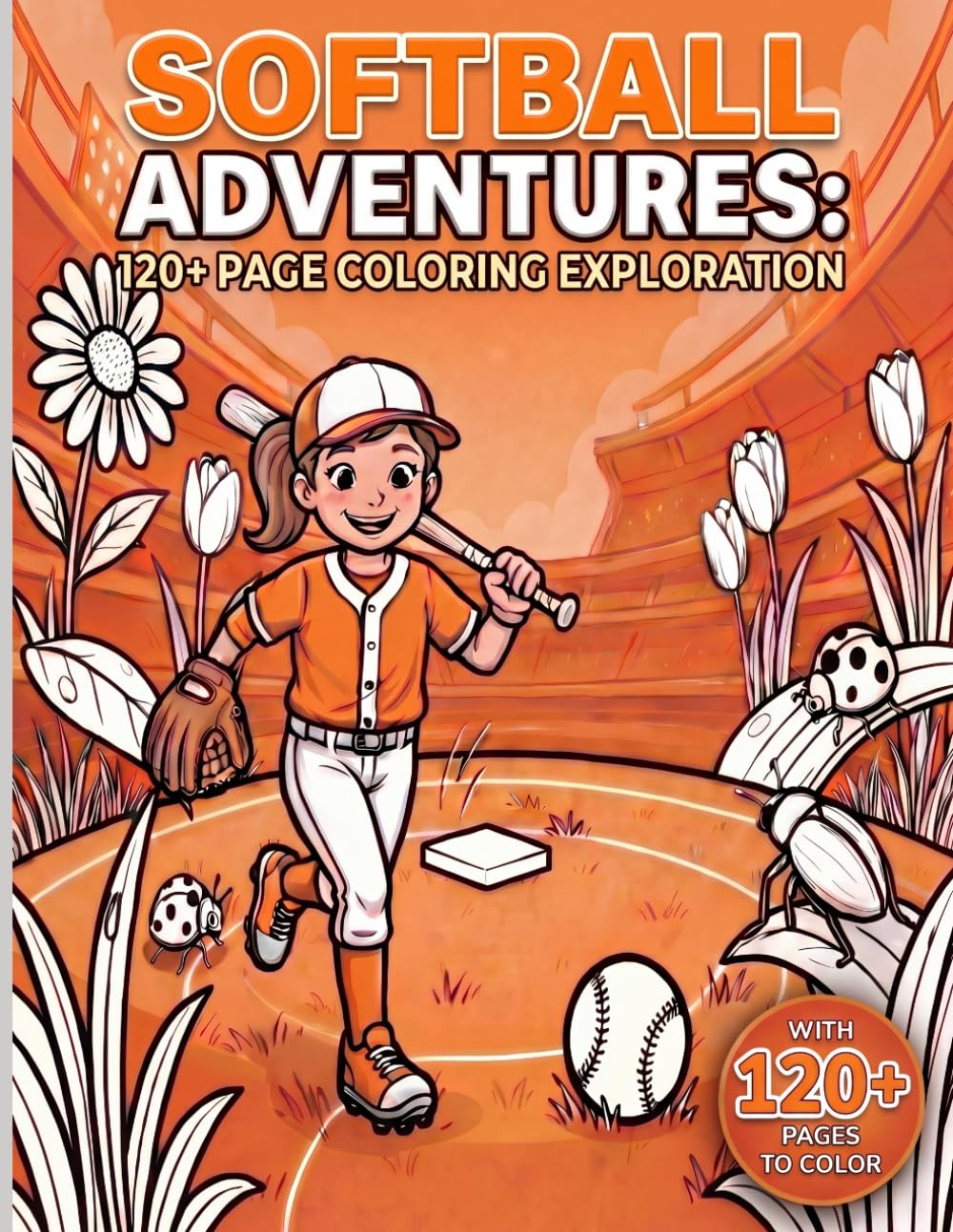 Softball Adventures: 120+ Page Coloring Exploration