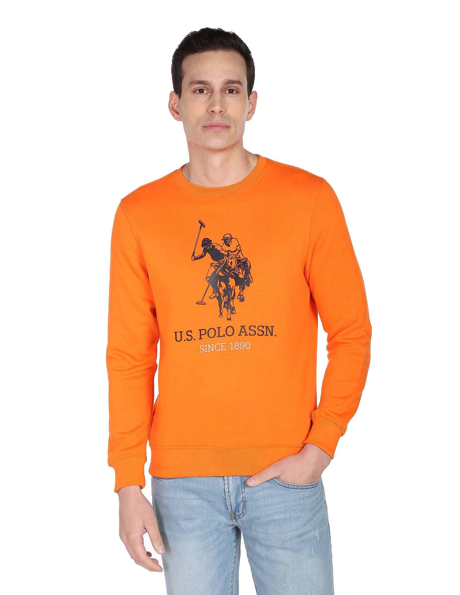 u.s. polo assn. Men's Polyester;Cotton Turtle Neck Sweatshirt-picture-31