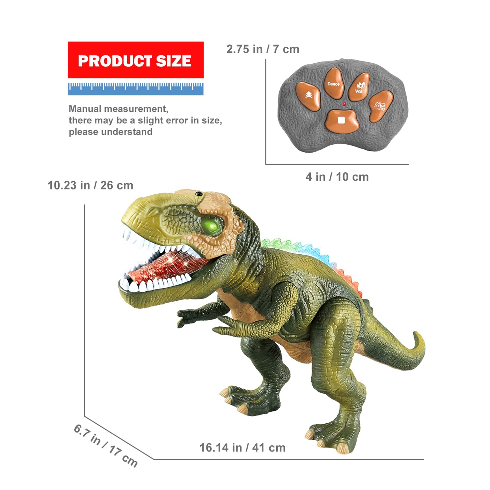 Giocattoli Dinosauri Telecomandati Realistico RC Educativo Elettronico