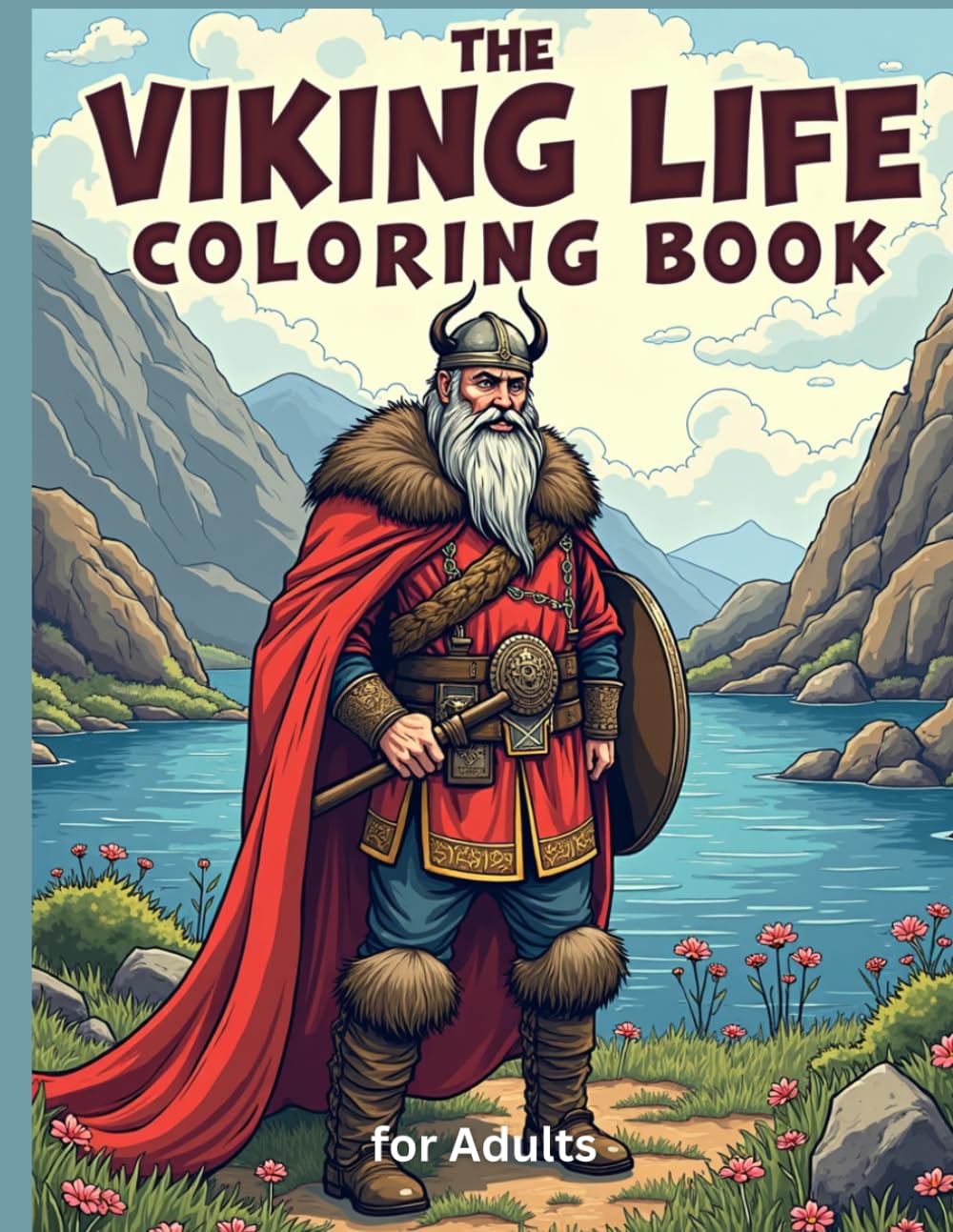 The Viking Life Coloring Book for Adults: An Intricate Norse Culture Coloring Book Featuring Viking Age Villages, Longships, and Scandinavian History