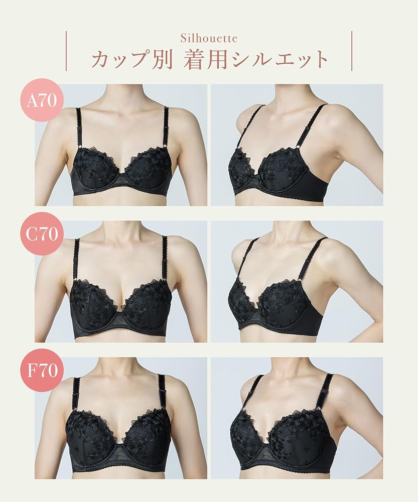Amazon | [ウイング/ワコール] ブラジャー AA~Gカップ ふっくら自然な