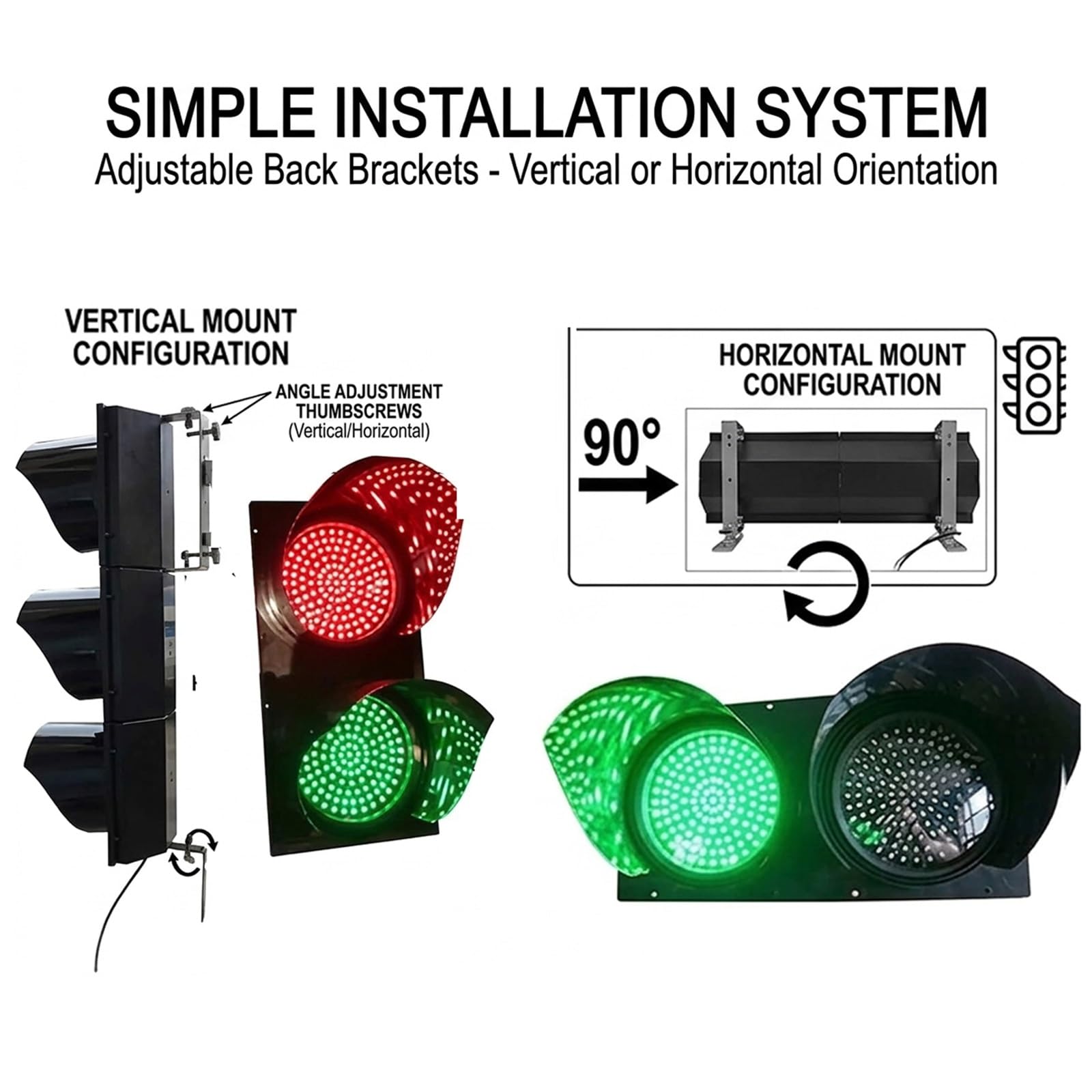 Monochrome Ampel , Rot/Grün/Gelb Stop- und Go-Licht, LED-Ampelleuchte, PC- Gehäuse Wasserdichte Anzeige Warnleuchte (Color : Yellow, Size : 110V