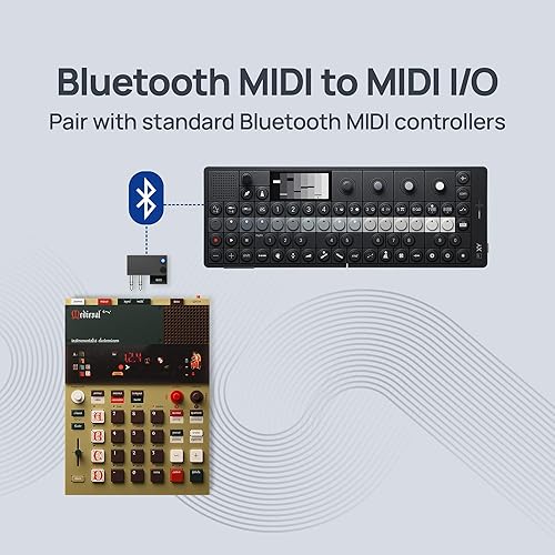 Miniatura 21 de CME WIDI Thru6 BT - MIDI Thru/Split de 2 en 6 salidas con DIN de 5 pines y MIDI Bluetooth - tecnología a prueba de futuro, transferencia de alta