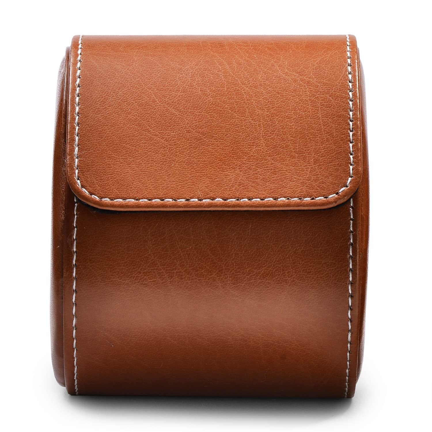Oirlv PU Pelle Scatola Orologi, Scatola porta Orologi Uomo,Per viaggio,Natale,Anniversario,Compleanno(Marrone Scuro)