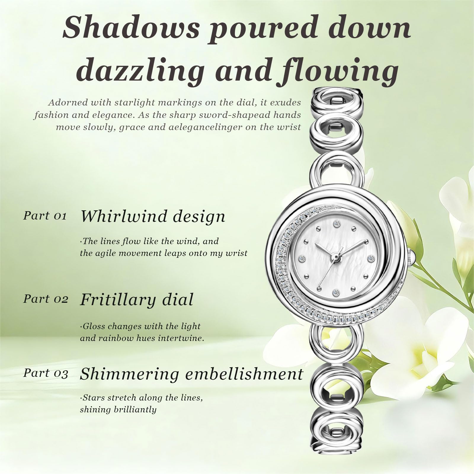findtime Damen Armbanduhr Damenuhr Minimalistisch Analog Quarz Uhren Rund Schmall Klein Schmuckarmband Armkette Elegant Casual Business Einfach Wasserdicht Uhr mit Metall Armband Gold Weiß