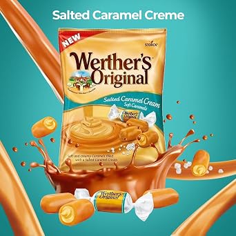 Werther's Original Soft Salted Creme Caramels: 12-Piece Case
