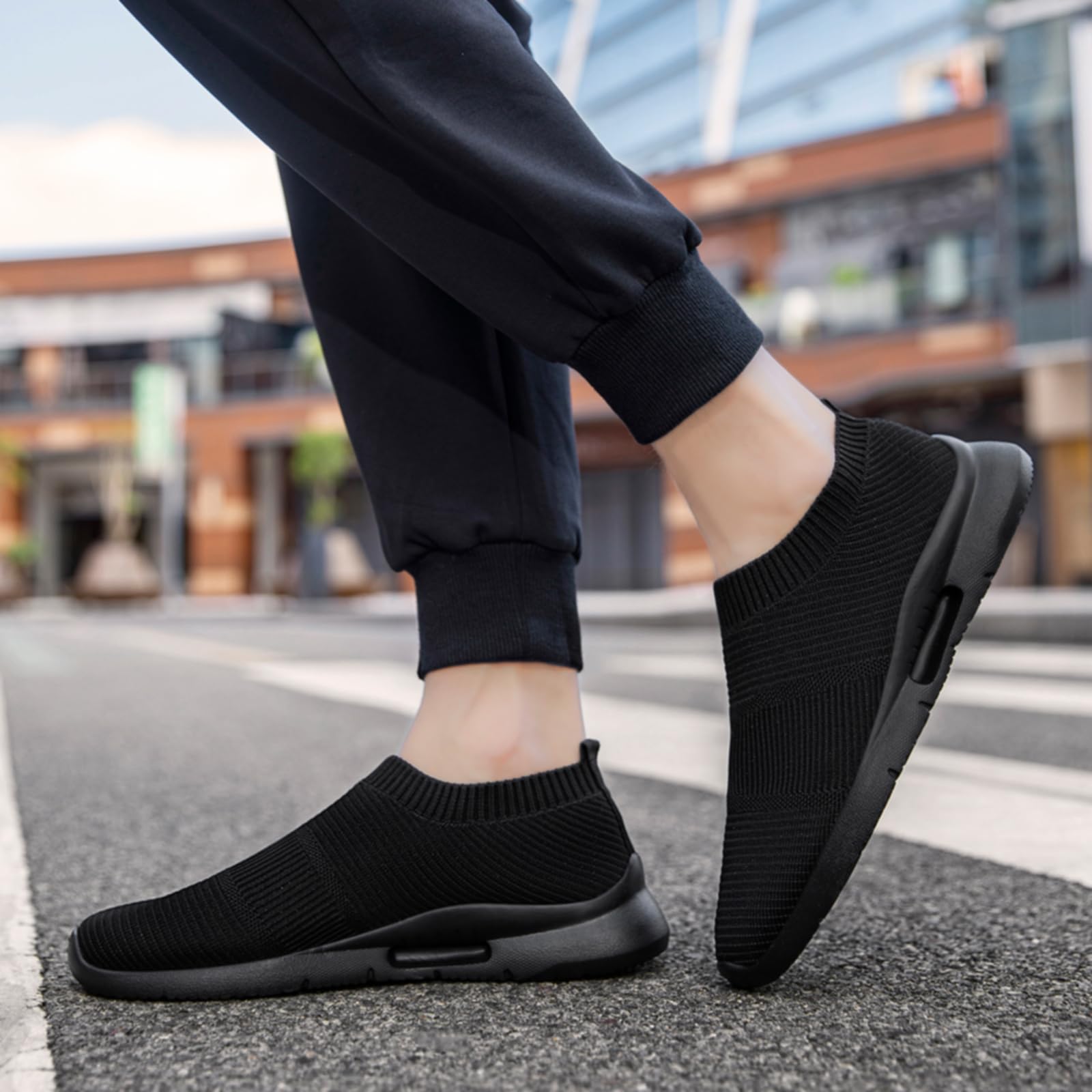 Sneaker Uomo Infilare Slip on Sneakers Scarpe Senza Lacci Scarpe da Running Corsa Leggero Corsa Camminare Scivolare Scarpe da Ginnastica Outdoor Jogging Sportive Scarpe