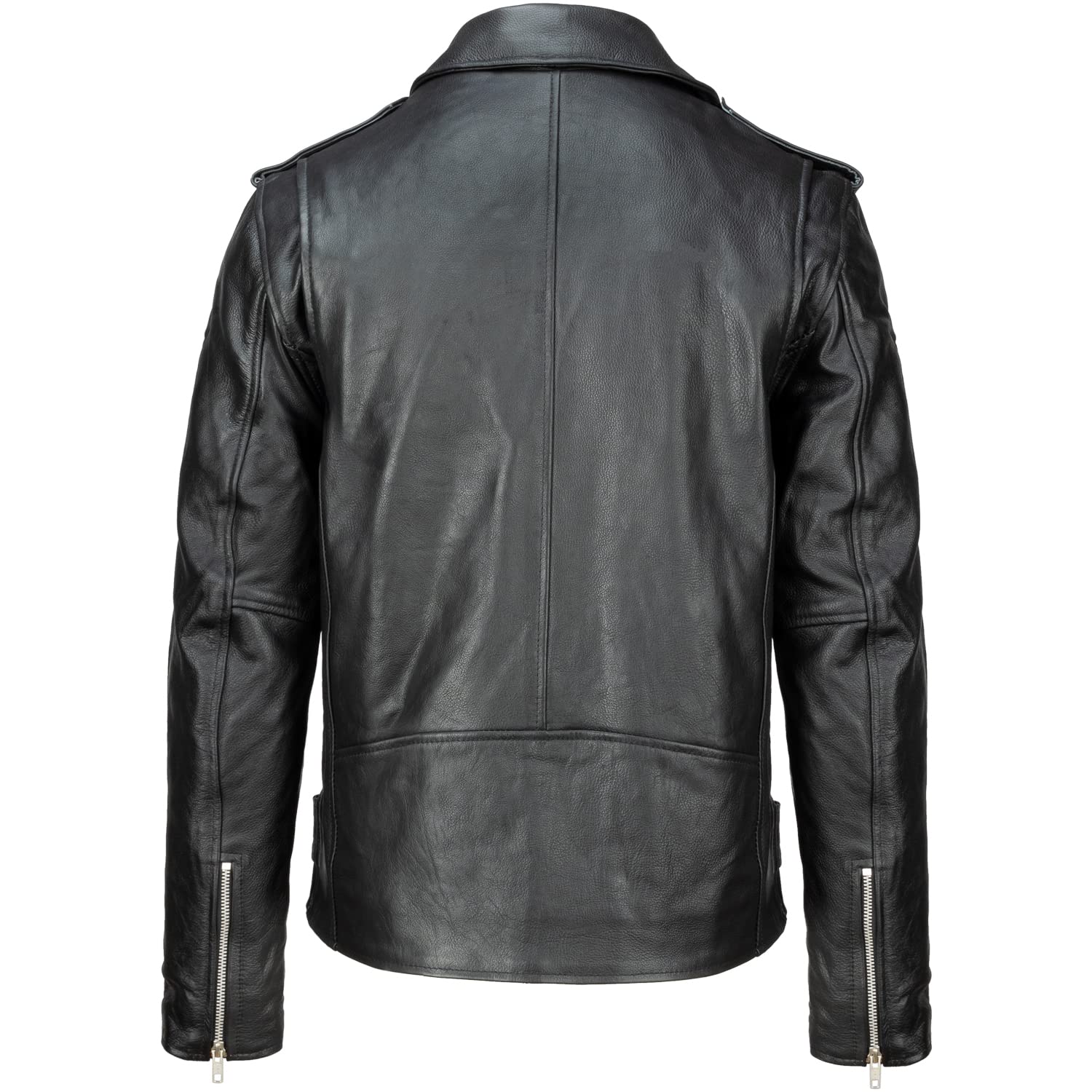 URBAN 5884 Perfecto Giacca Pelle Uomo, Giubbotto in Vera Pelle Bovina Soffice e Resistente Uomo