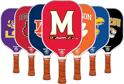 Miniatura 65 de Raqueta de pickleball colegial oficialmente licenciada - Raqueta aprobada por la Asociación de Pickleball de EE. UU. - Núcleo de nido de abeja