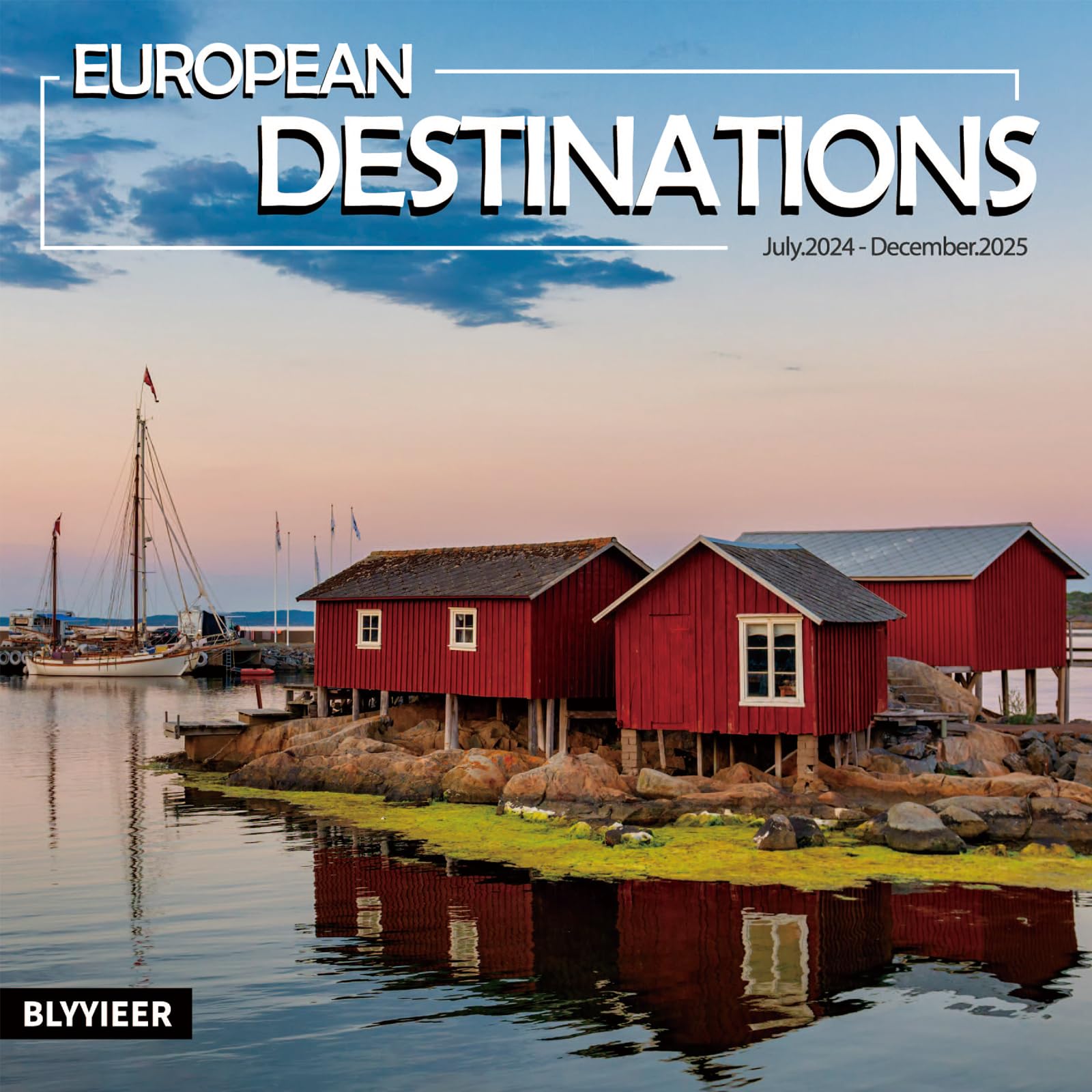 2025 Wall Calendar, European Destinations Wall Calendars,2025 Monthly Calendars,Take a Tour of Europe, Thick Glossy Paper, Organizing & Planning