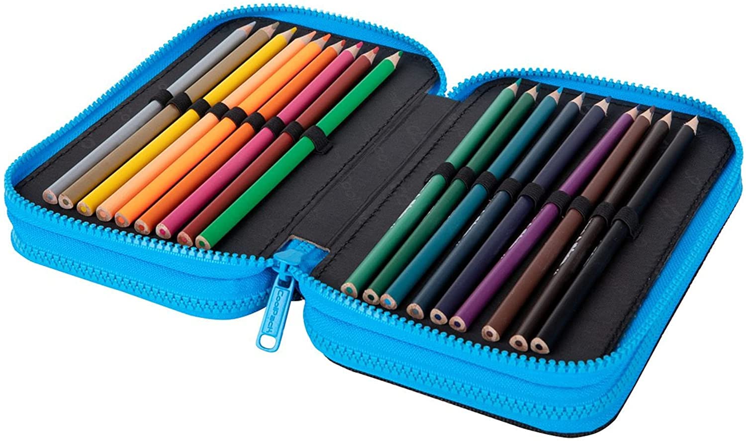 COOLPACK XXL Trousse à crayons 44 pièces 3 étages 20 x 13,5 x 7 cm Garçon Fille