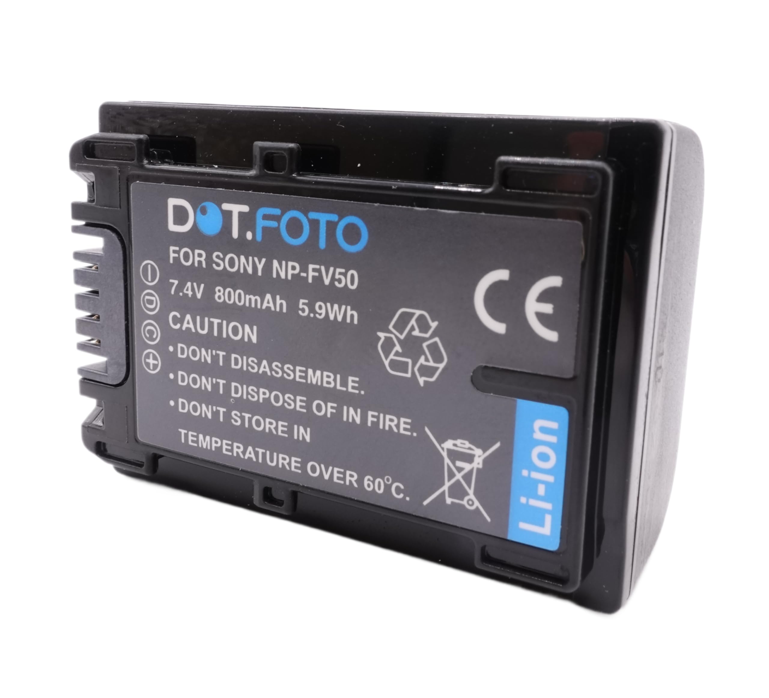 Dot.foto Np-Fv30, Np-Fv40, Np-Fv50 Premium 7.4V / 800Mah Rechargeable Battery For Sony
